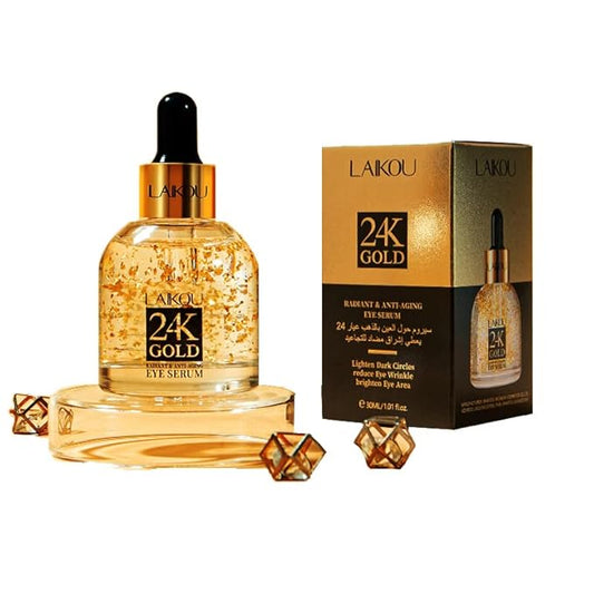 AKARY 24K Gold Eye Serum, Under-eye Firming Serum for Reduces Puffy Eyes, Dark Circles, Fine Lines, Under Eye Bags, Tightening, Hydrating Face Serum, Treatment for Skin Care with Nicotinamide and Vitamin E