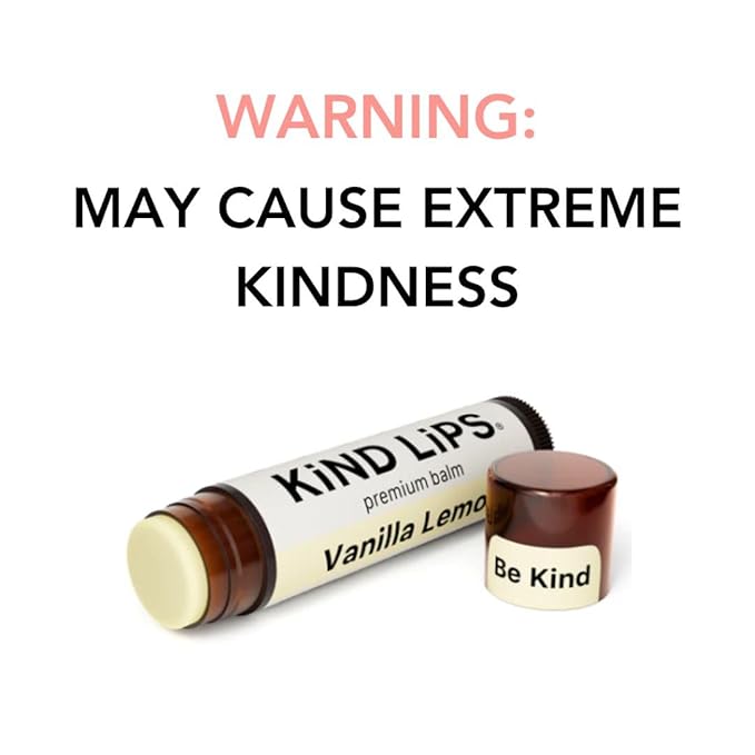 Kind Lips Lip Balm - Nourishing & Moisturizing Lip Care for Dry Lips with Shea Butter, Beeswax & Vitamin E | Vanilla Lemon Flavor | 0.15 Oz (Pack of 5)