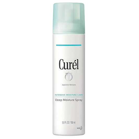 Curel Japanese Skin Care Deep Moisture Spray, Spray on Moisturizer for Dry Skin, Face Hydrating spray with Ceramides, 5 Oz