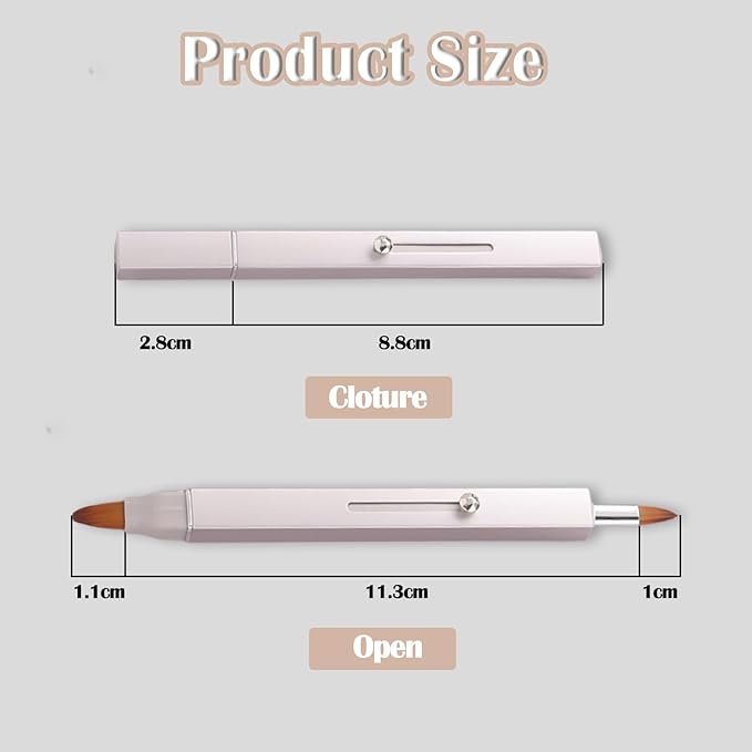 3 Pack Lip Brush for Lipstick Makeup Brushes Double-Ended Retractable Lip Brush with Cap Dustproof for Lipstick Gloss Creams Portable with Cap(Black + Gold + Silver)