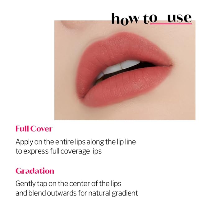 ETUDE Fixing Tint #01 Analog Rose (4g) | Long Lasting High Pigmented Liquid Lipstick | Waterproof Lightweight Matte Finish Lip Stain | Full Coverage | Korean Makeup, Kbeauty
