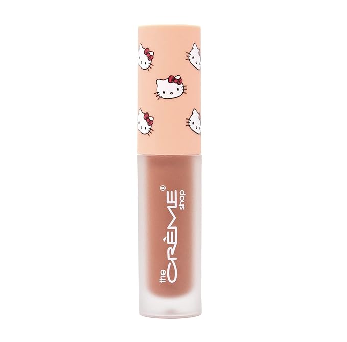The Crème Shop x Hello Kitty Kawaii Kiss Hydrating, Rejuvenating Lip Oil with Nourishing Jojoba, Vitamin E & Luxurious Jelly Formula - Peach-Flavored (Tinted)