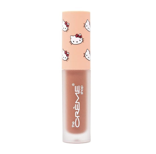 The Crème Shop x Hello Kitty Kawaii Kiss Hydrating, Rejuvenating Lip Oil with Nourishing Jojoba, Vitamin E & Luxurious Jelly Formula - Peach-Flavored (Tinted)