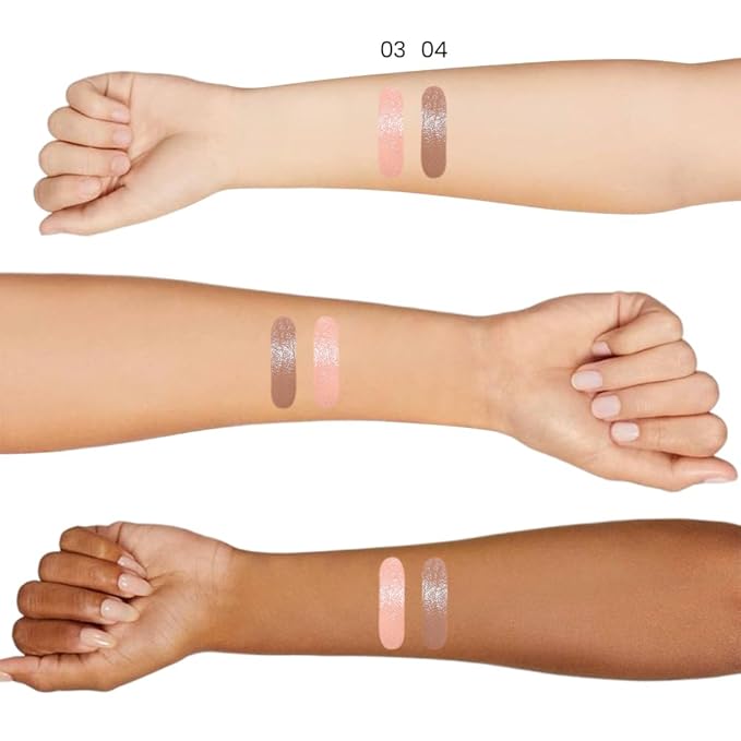 2 Pack Liquid Foundation Cream for Face Makeup,Durable Full Coverage Matte Concealer Make Up,Oil Control & Waterproof Base Primer -0.35+0.35 Fl.Oz (03+04#)