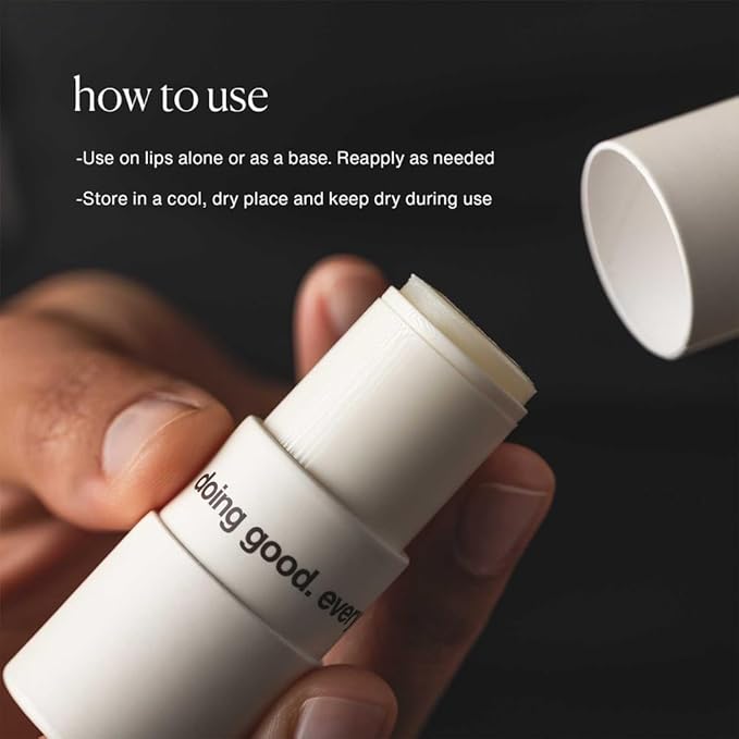 evolvetogether Lip Balm for Women & Men | Plant-Powered Hydration with Calming Lavender | Multi-Use Stick for Lips, Cuticles, Cheeks | Cruelty-Free, Paraben-Free | Made in USA (Anguilla, 1 Oz)