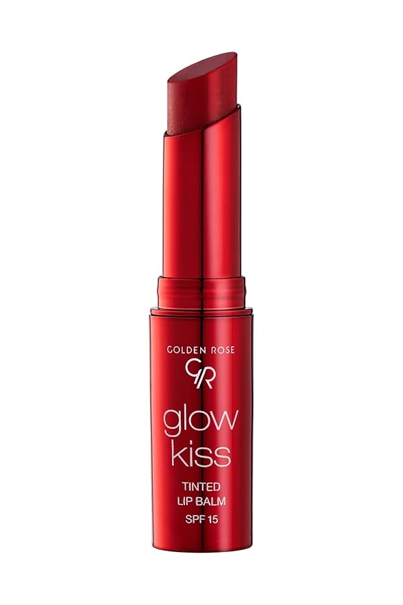 Golden Rose Cosmetics Glow Kiss Tinted Lip Balm with SPF15, Vegan Formula (Cherry Juice)