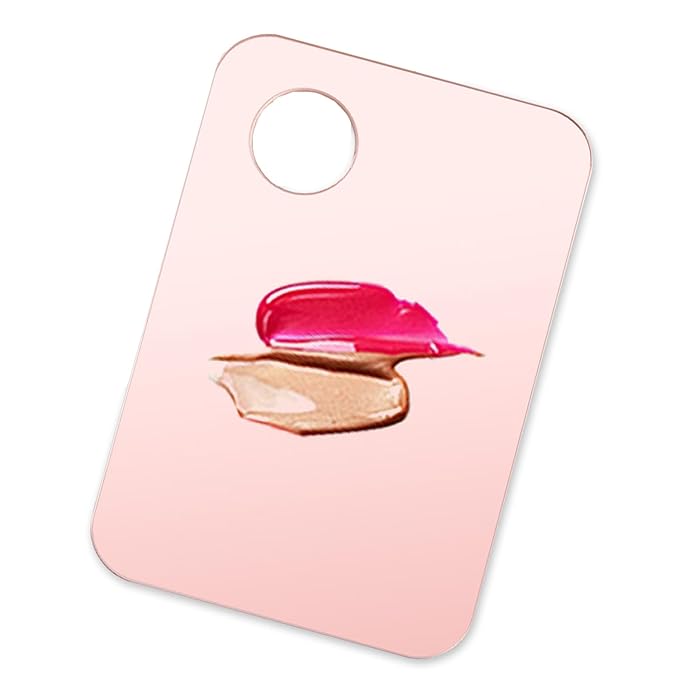 4 Pcs Makeup Mixing Tray Makeup Palette with Makeup Spatula Makeup Mixing Palette Foundation Palette for Eye Shadow Lipsticks Nail Art Beauty Salon (Gold and Transparent)