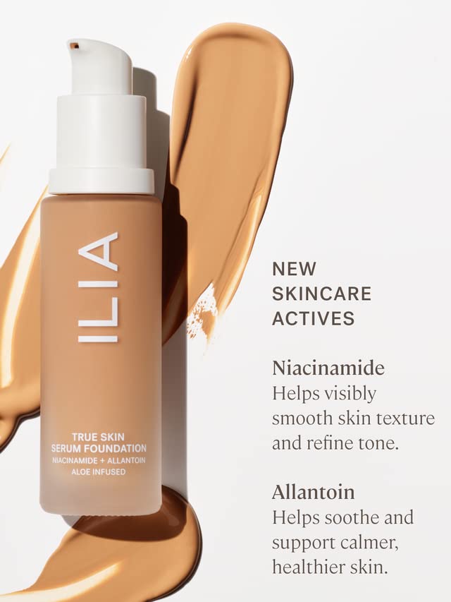 ILIA - True Skin Serum Foundation | Non-comedogenic, Cruelty-Free, Vegan, Weightless Feel, Buildable Coverage, Safe For Sensitive Skin (Mallorca SF1.5)