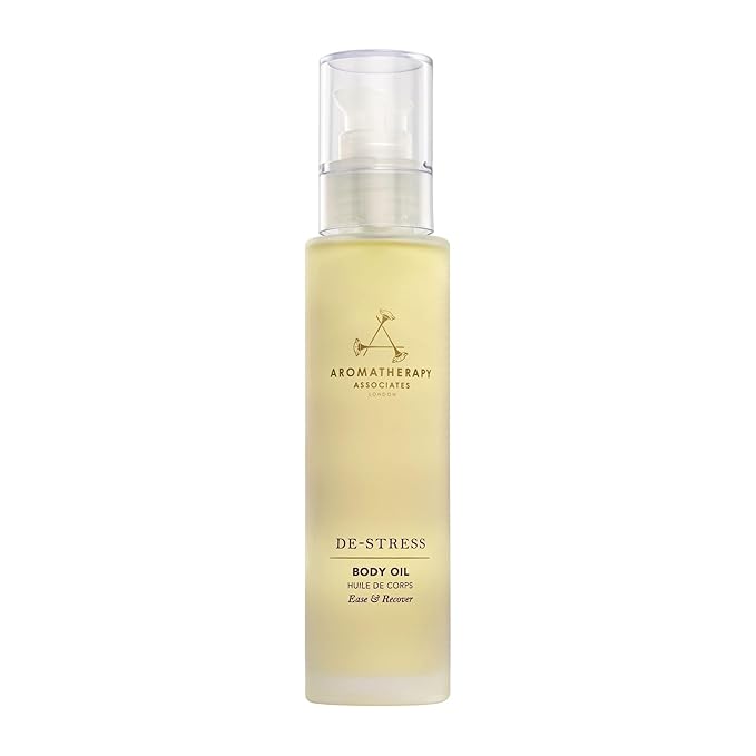 Aromatherapy Associates De-Stress Body Oil Made with Ginger and Rosemary Essential Oils and Arnica Flower Extract (3.4 fl oz)