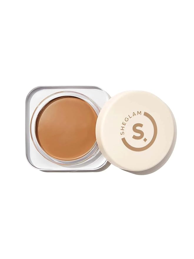 SHEGLAM Hydrating Cream Full Coverage Foundation Balm Long Lasting Concealer Face Foundation for Dry Skin - Earth
