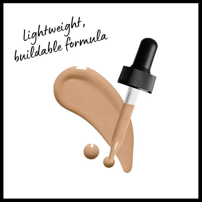 NYX PROFESSIONAL MAKEUP Total Control Pro Drop Foundation, Skin-True Buildable Coverage - Buff