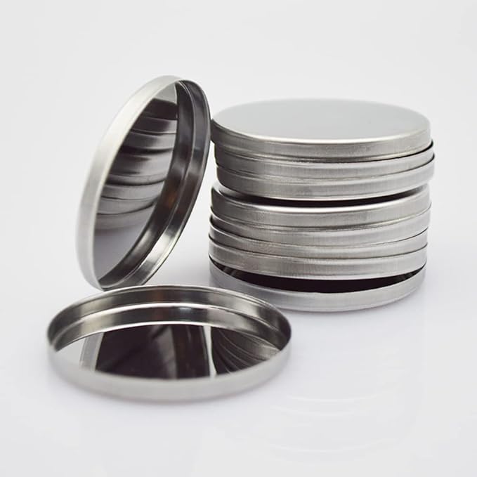 20 Pcs Metal Eyeshadow Pans Round Empty Round Eyeshadow Palette Cosmetic Eyeshadow Tin Reffilable Blush Pans Compact Makeup Tin