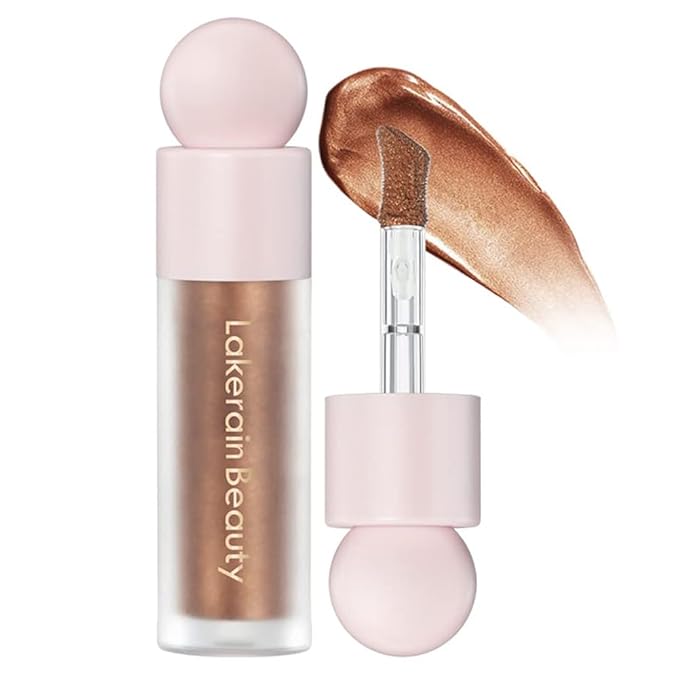 GECOMO Liquid Contour Beauty Wand Face Highlighter Bronzer Makeup Stick, Dewy Finish, Moisturizing Silky Smooth Texture 0.25 Oz/ 7.5ml - 04 CANDLELICHT