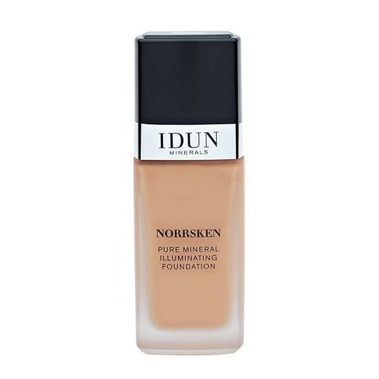 Liquid Norrsken Foundation - Silky Smooth Coverage - Luminous, Dewy Finish for Dry and Dull Skin - Water Resistant and Vegan Makeup - 214 Ylva - Neutral Dark - 1.01 oz