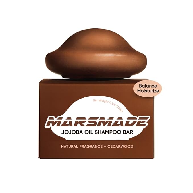 Jojoba Oil Shampoo Bar 2.0 - Hydrating & Moisturizing Natural Hair Soap for Excess Oil & Scalp Nourishment - Solid Shampoo for All Hair Types (120g, 4.23oz)