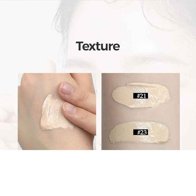 PS.PRETTYSKIN Collagen foundation for women, Long-Lasting Perfect Cover UV protection SPF15, Korean makeup with Titanium Dioxide 100ml/3.38fl.oz. (#21)