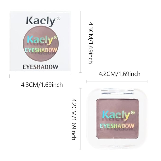 evpct Mauve Taupe Matte Single Eye Shadow Palette Makeup for Older Women, Plum Lavender Purple Natural Cream Eyeshadow Palette for Green Eyes, High Pigment Mini Monochrome Eyeshadow Sombra Para Ojos