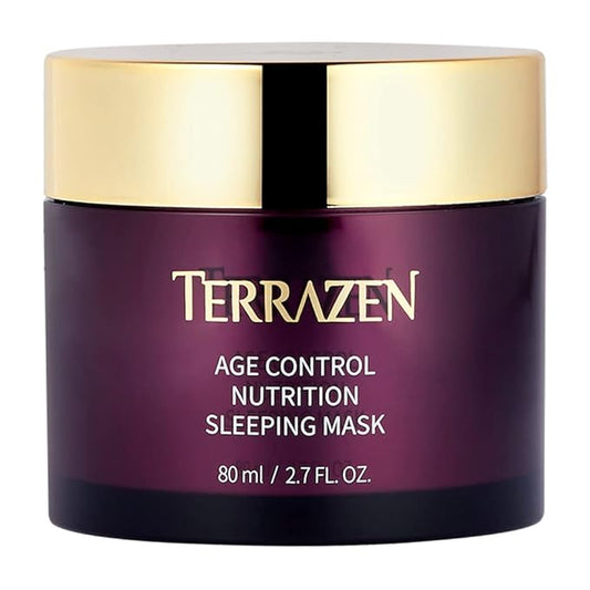 Age Control Nutrition Sleeping Mask, 2.70 fl.oz.(80g), Age Control Overnight Face Mask with PHA, PEPTIDE, Plant Squalane, Hydrating, Firming, Glowing Skin