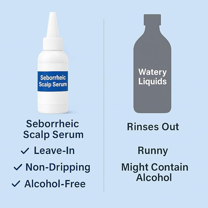 Seborrheic Scalp Serum 8X FAST ACTING - Soothing Redness Dermatitis - Fast-Acting Ointment for Scalp Face Chest and Body for Men and Women 1 Pack