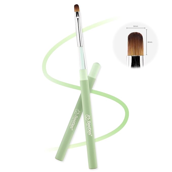 Beetles Nail Art Brushes, Clean Up Brush Gel Polish Nail Art Design Pen Painting Tools Fingernail Brush Nail Cleaning Brush Nail Art Liner Brush and Nail Dotting Pen Salon Diy at Home