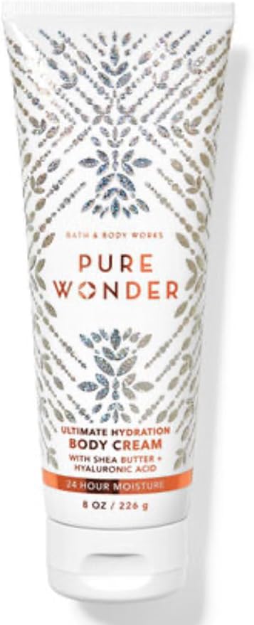 Bath & Body Works - 3 Piece Bundle - Spray - Body Cream - Shower Gel - Full Size and Gift Bag HELLO GORGEOUS (Pure Wonder)
