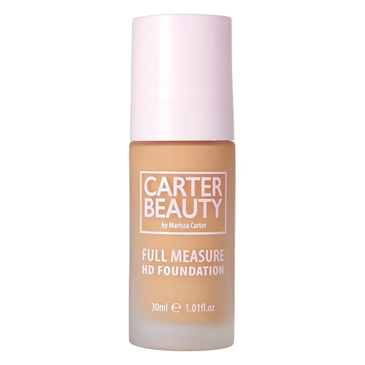 Carter Beauty By Marissa Carter Full Measure HD Foundation, Full Coverage Matte Formula - Water-Based, Soft Skin Perfector - Vegan And Cruelty Free, Paraben And Sulfate Free - Creme Brulee - 1.01 OZ