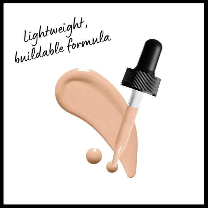 NYX PROFESSIONAL MAKEUP Total Control Pro Drop Foundation, Skin-True Buildable Coverage - Vanilla