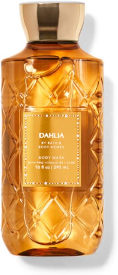 Bath & Body Works - 3 Piece Bundle - Spray - Body Cream - Shower Gel - Full Size and Gift Bag HELLO GORGEOUS (Dahlia)