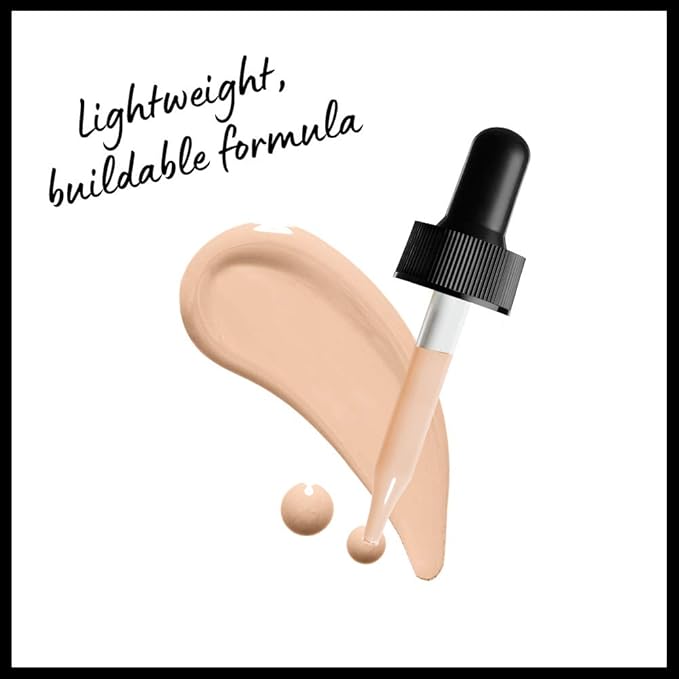 NYX PROFESSIONAL MAKEUP Total Control Pro Drop Foundation, Skin-True Buildable Coverage - Light Ivory