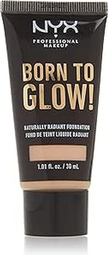NYX PROFESSIONAL MAKEUP Born To Glow Naturally Radiant Foundation, Medium Coverage - Vanilla
