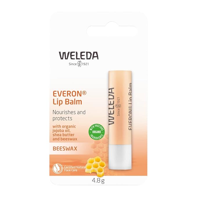 Weleda Everon Lip Balm, Soin Des Levres - 0.17 Oz, White (Pack of 2)
