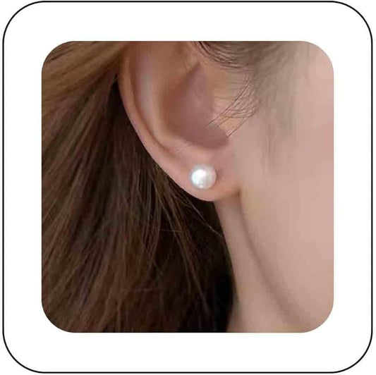 Boho Pearl Studs Earrings Tiny Pearl Earrings Minimalist Earrings Pearl Simple Studs Jewelry for Women Bridesmaid Gifts