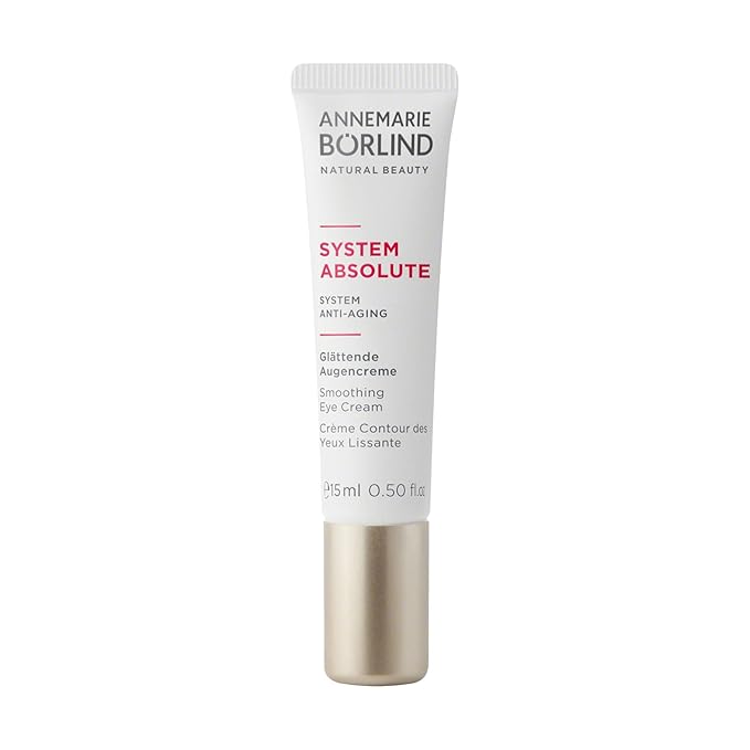 ANNEMARIE BÖRLIND - SYSTEM ABSOLUTE Smoothing Eye Cream - Vitamin C, Darutoside and Caffeine Eye Wrinkle Smoothing - Tones, Plumps, and Rejuvenates - 0.5 Fl Oz