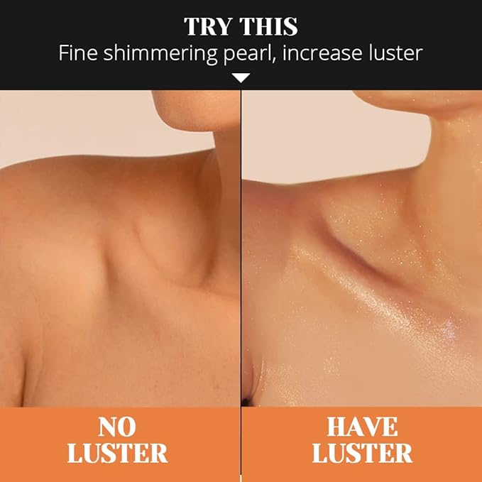 Liyalan Shimmer Body Oil Rose Gold 5 Color Bronze Face Glow Pearl Highlighter Illuminator body Makeup Shine Glitter Gold Liquid Taning 3.38 Fl Oz