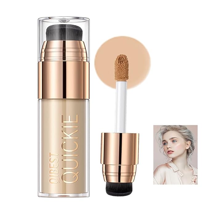 Mattte Liquid Concealer Foundation, Silky Foundation Mist Makeup, Breathable Blendable Lasting Formula, Moisturizing Repairing Makeup Primer, Flawless Coverage for Smooth Creamy Nude Finish (#03)