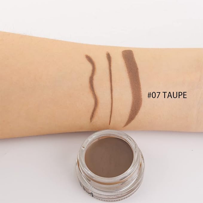 evpct Taupe Eyebrow Powder Pomade Gel Shaper Makeup Kit with Dual-ended Brush, Eyebrow Stencil Kit for Women Shaping, Eye Brow Pomade Stencil Shaper Tinting kits for Women, Long Lasting Waterproof