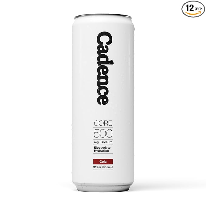 Cadence Electrolyte Drink - Crisp Cola Flavor, 355ml x 12 | Science-Backed Hydration | Zero Sugar, Zero Caffeine | Vegan, Keto & Paleo Friendly | Sodium, Potassium & Magnesium for Performance & Recovery