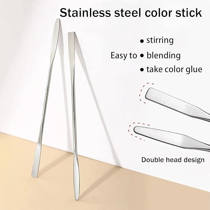 Acrylic Cosmetic Makeup Palette, 2 Pack Makeup Mixing Palette, Foundation Palette with Spatula Tool for Nail Art Eye Shadow Eyelash Makeup Professional Pigment Blending