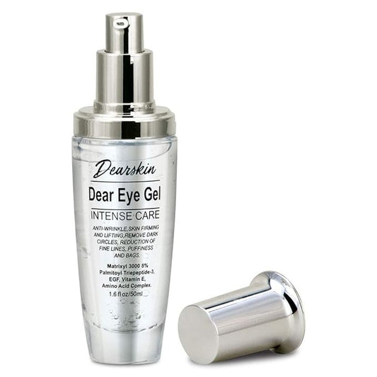 Eye Gel Dark Circles and Puffiness, Soft & Smooth Eye Gel for Dark Circles and Wrinkles with Matrixyl 3000 8% Aloe Vera and Botanical Hyaluronic Natural Formula