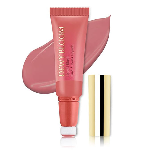 Blush Beauty Wand, Liquid Face Blush Contour Wand with Cushion Applicator, Smooth Cream Blush Wand Natural Matte Finish, Lightweight Blendable Blush Stick Makeup for Cheek,104 Dark Rose