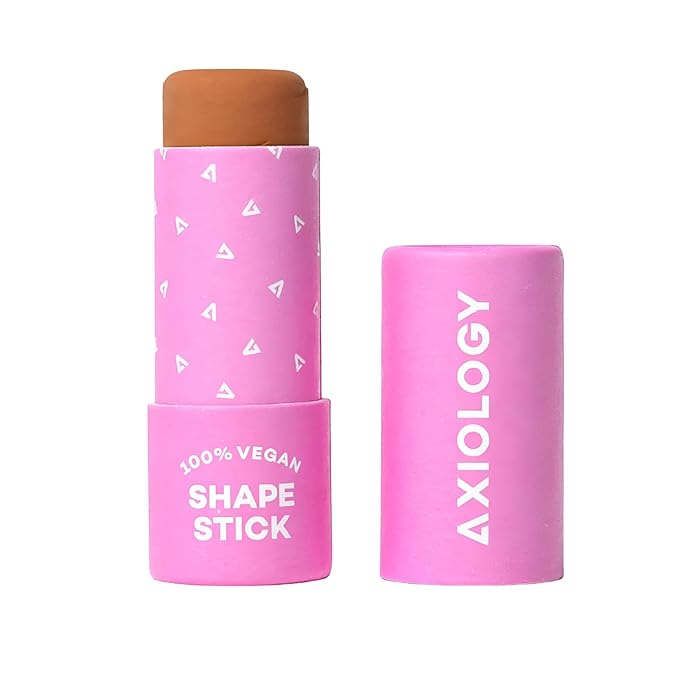 Axiology Shaping Stick for Definition, Bronzing, and Contour Foundation Shape Stick Cream Bronzer Pen Professional Face Shaping & Contouring Buildable Coverage, Long Lasting Shade Cheeks Vegan (Light)