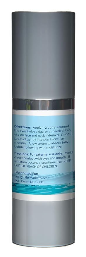 Pro Hydrossential 2x Serum - Anti Aging Eye Serum - Help Improve Dark Circles, Puffy Eyes, Wrinkles, & Eye Bags - Exfoliating Vitamin C Serum with Lactic Acid - Aid Collagen Production & Soothe Skin