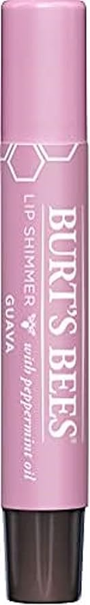 Burt's Bees Shimmer Lip Tint Easter Basket Stuffers, Tinted Lip Balm Stick, Moisturizing for All Day Hydration with Natural Origin Glowy Pigmented Finish & Buildable Color, Guava (4-Pack)