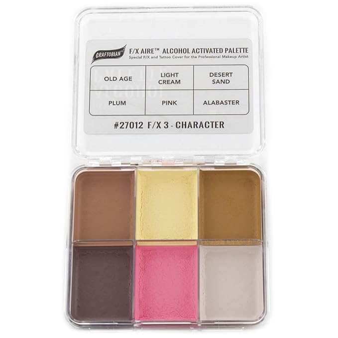 Graftobian F/X Aire Alcohol Activated Palette - SFX Makeup (F/X 3 - Character)
