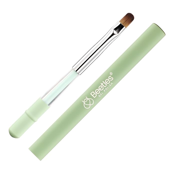 Beetles Nail Art Brushes, Clean Up Brush Gel Polish Nail Art Design Pen Painting Tools Fingernail Brush Nail Cleaning Brush Nail Art Liner Brush and Nail Dotting Pen Salon Diy at Home