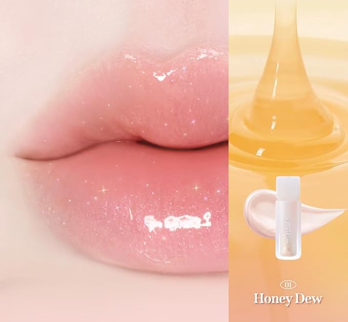 MILKTOUCH Dew Stain Sheer Lip Gloss (01 Honey Dew, 0.14 Fl Oz (Pack of 1))