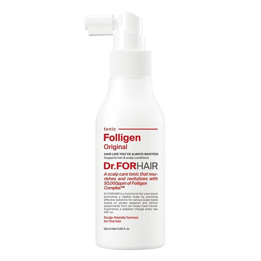 Dr.FORHAIR Folligen Tonic 120 ml/4.06 fl. oz. | Hair Strengthening | Scalp Care | Nourishes, Revitalizes and Strengthens