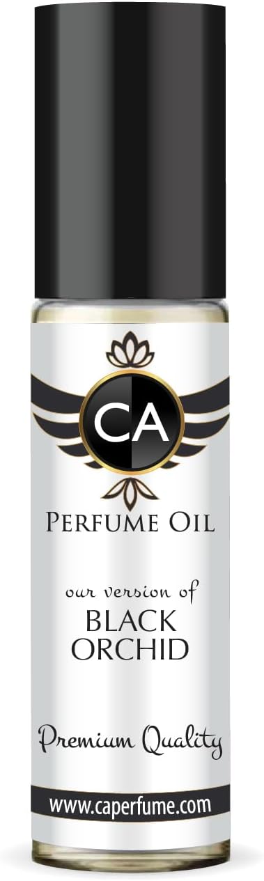 CA Perfume Impression of Black Orchid For Women Replica Fragrance Body Oil Dupes Attar Roll-On 0.3 Fl Oz/10ml-X1