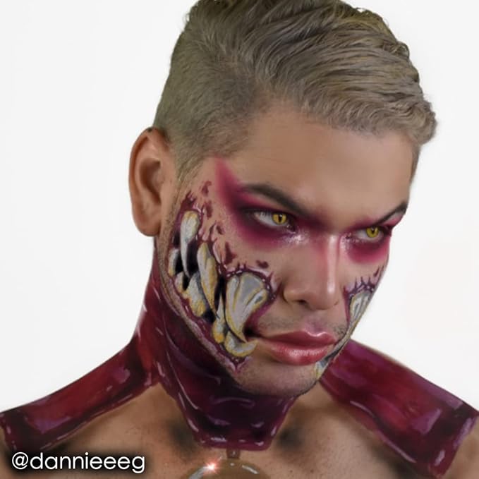 Mehron Makeup Paradise Makeup AQ Refill Size | Stage & Screen, Face & Body Painting, Beauty, Cosplay, and Halloween | Water Activated Face Paint, Body Paint, Cosplay Makeup .25 oz (7 ml) (Porto)