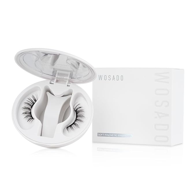 Magnetic Eyelashes with Applicator Kit, No.17 Ice Black, Reusable Magnetic Lashes without Eyeliner, Glue-free False Lashes, Waterproof, Lightweight, Suit for Heavy Makeup